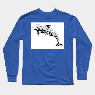 ocean king dolphin ecopop Long Sleeve T-Shirt